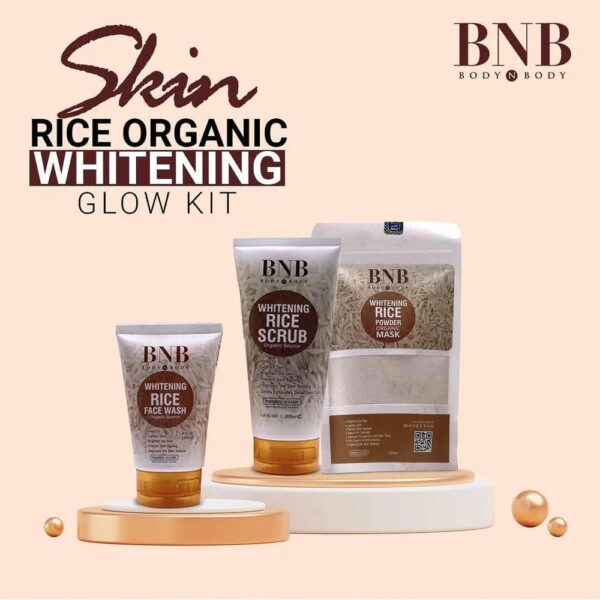 Whitening and brightening rice facial glow kit